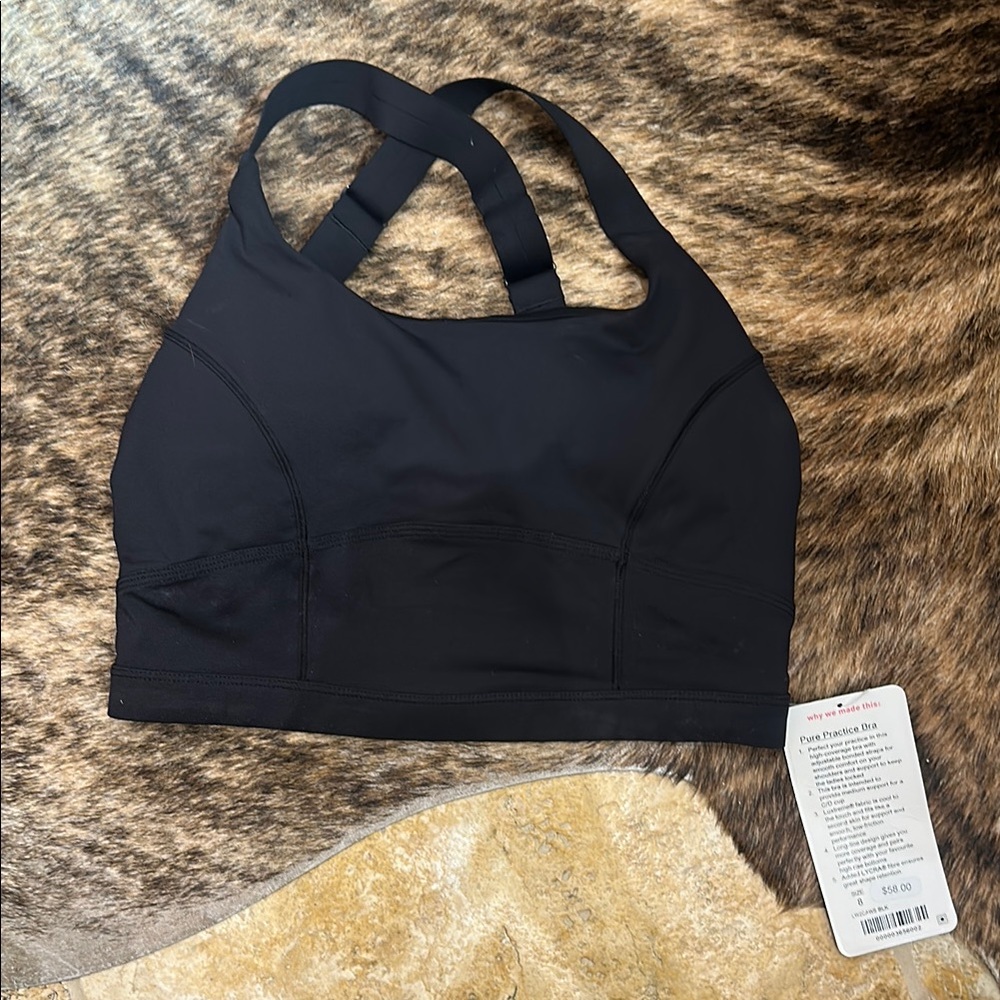 Lululemon size 8 pure practice bra brand new